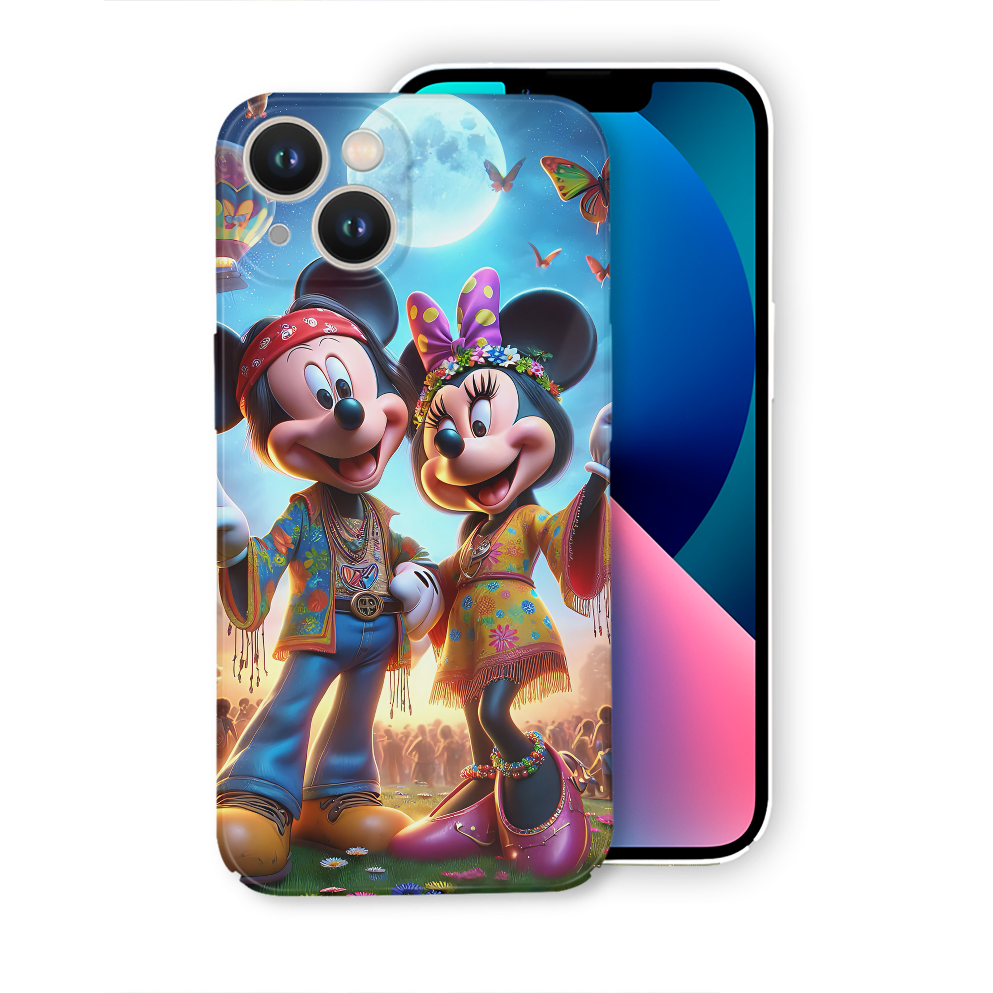 （画像用） ミッキーマウス Mickey Mouse 【iPhone 14シリーズ対応】ハードケース